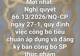 Thực phẩm muốn ra thị trường phải công bố tiêu chuẩn