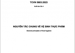 TIÊU CHUẨN TCVN 5603:2023 (HACCP Rev.2020) THAY THẾ TCVN 5603:2008