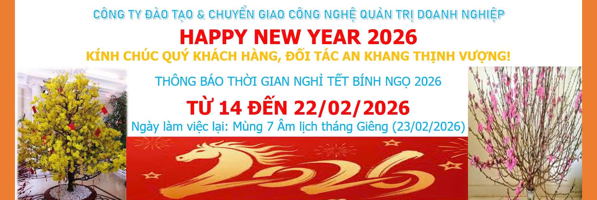 CHÚC MỪNG NĂM MỚI XUÂN BÍNH NGỌ 2026!